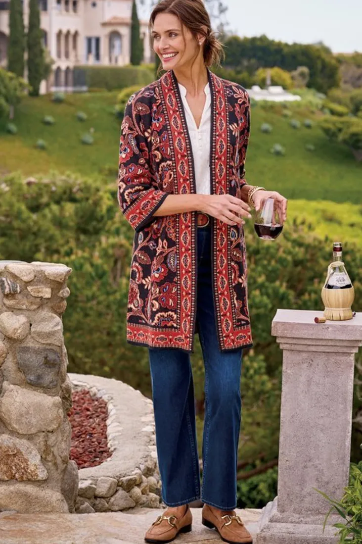 vitrine_jacquard_cardigan_4.webp Cheap Soft Surroundings Vitrine Jacquard Cardigan FallGarden