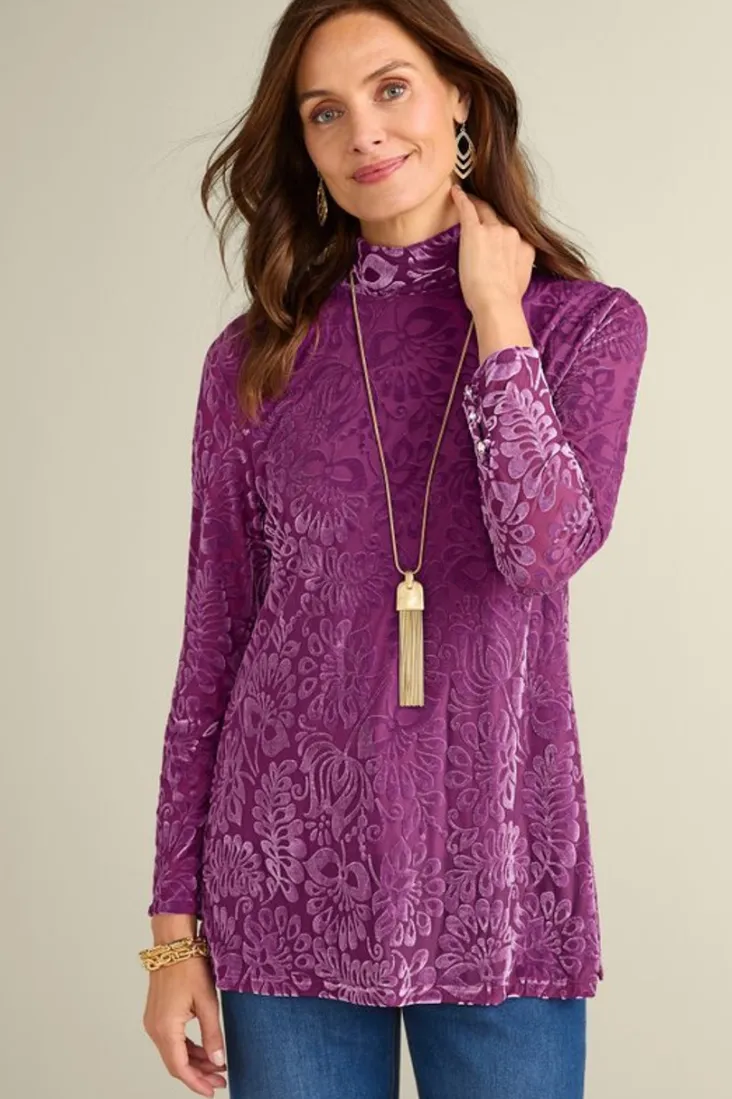 Sale Soft Surroundings Walden Velvet Turtleneck