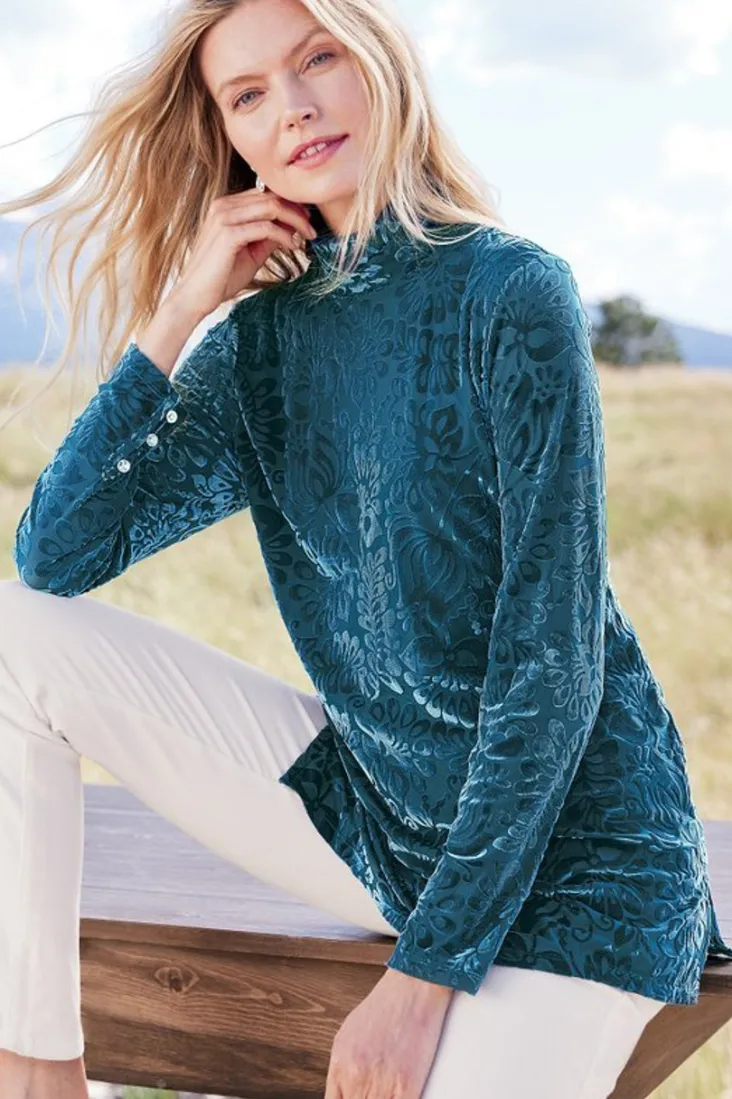 walden_velvet_turtleneck_45.webp Sale Soft Surroundings Walden Velvet Turtleneck