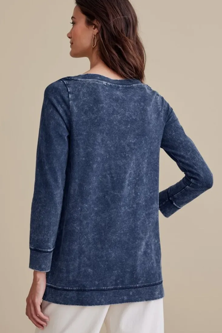 washed_make_it_snappy_pullover_3.webp Best Soft Surroundings Washed Make It Snappy Pullover DenimBlue