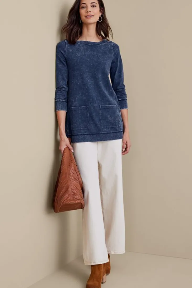 washed_make_it_snappy_pullover_6.webp Best Soft Surroundings Washed Make It Snappy Pullover DenimBlue