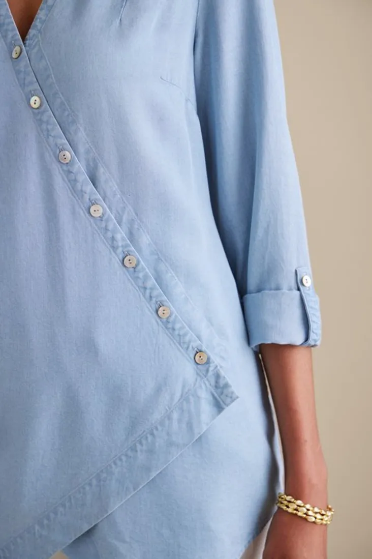washed_tencel_tunic_18.webp Best Sale Soft Surroundings Washed Tencel™ Tunic LightWashDenim