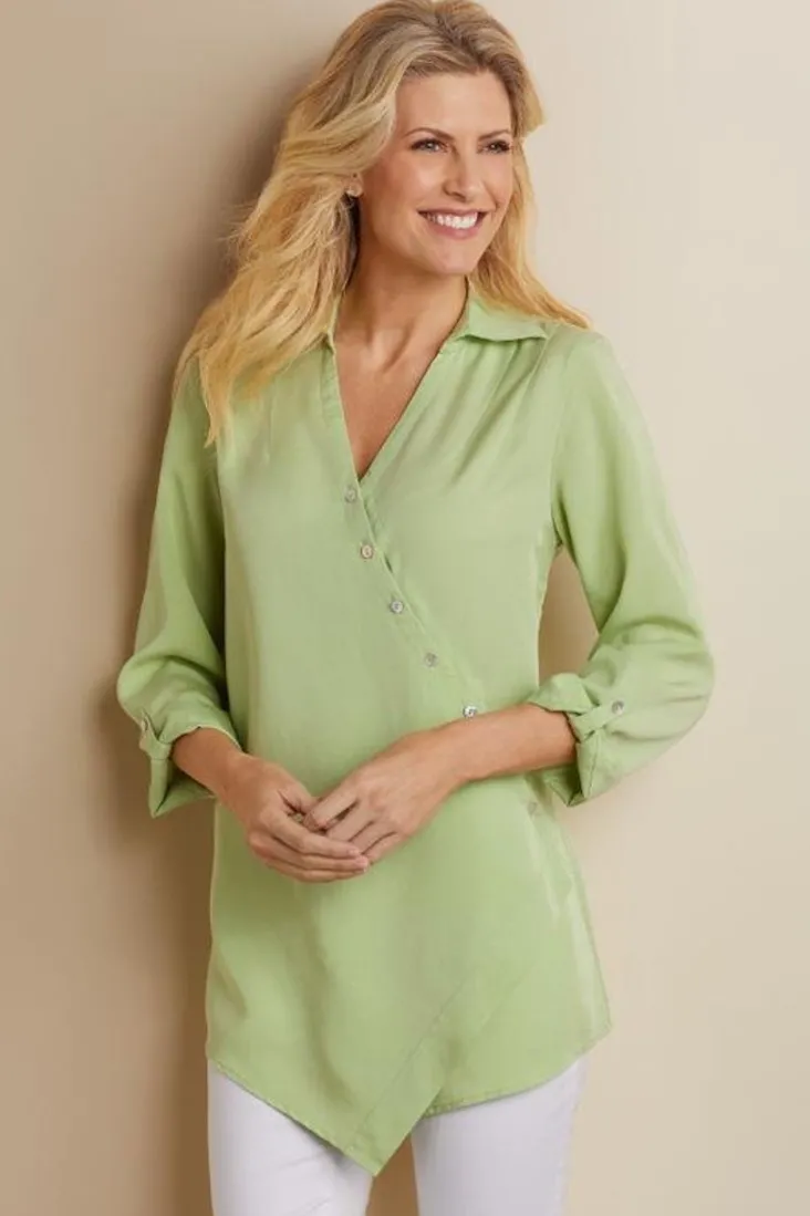 washed_tencel_tunic_62.webp Best Sale Soft Surroundings Washed Tencel™ Tunic LightWashDenim