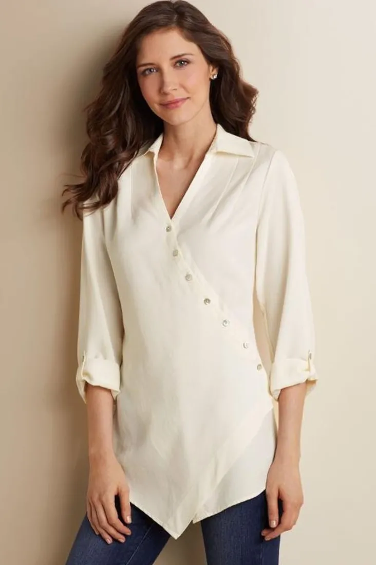 washed_tencel_tunic_69.webp Best Sale Soft Surroundings Washed Tencel™ Tunic LightWashDenim