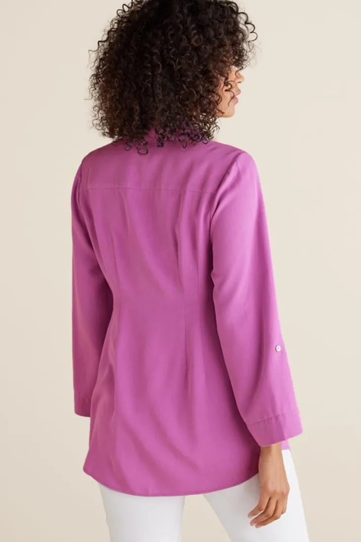 washed_tencel_tunic_87.webp Best Sale Soft Surroundings Washed Tencel™ Tunic LightWashDenim