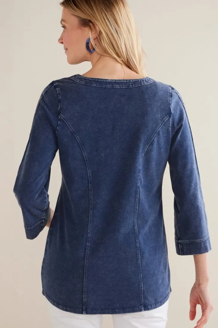wilma_washed_knit_denim_tunic_3.webp Store Soft Surroundings Wilma Washed Knit Denim Tunic DenimBlue