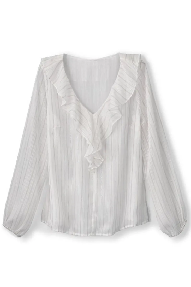 xenia_ruffle_top_1.webp Sale Soft Surroundings Xenia Ruffle Top PurpleFloral