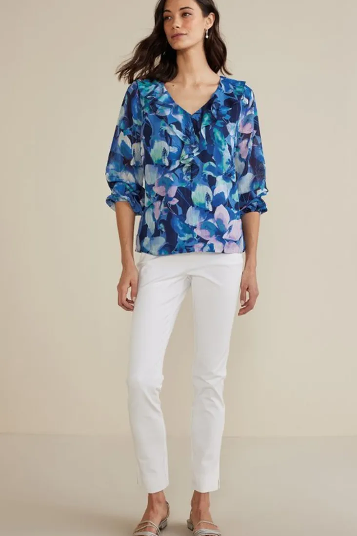 xenia_ruffle_top_2.webp Sale Soft Surroundings Xenia Ruffle Top PurpleFloral