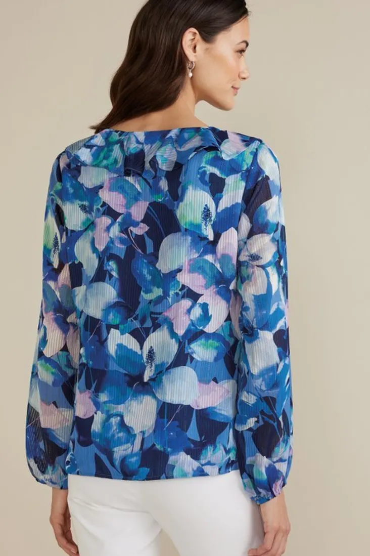 xenia_ruffle_top_3.webp Sale Soft Surroundings Xenia Ruffle Top PurpleFloral