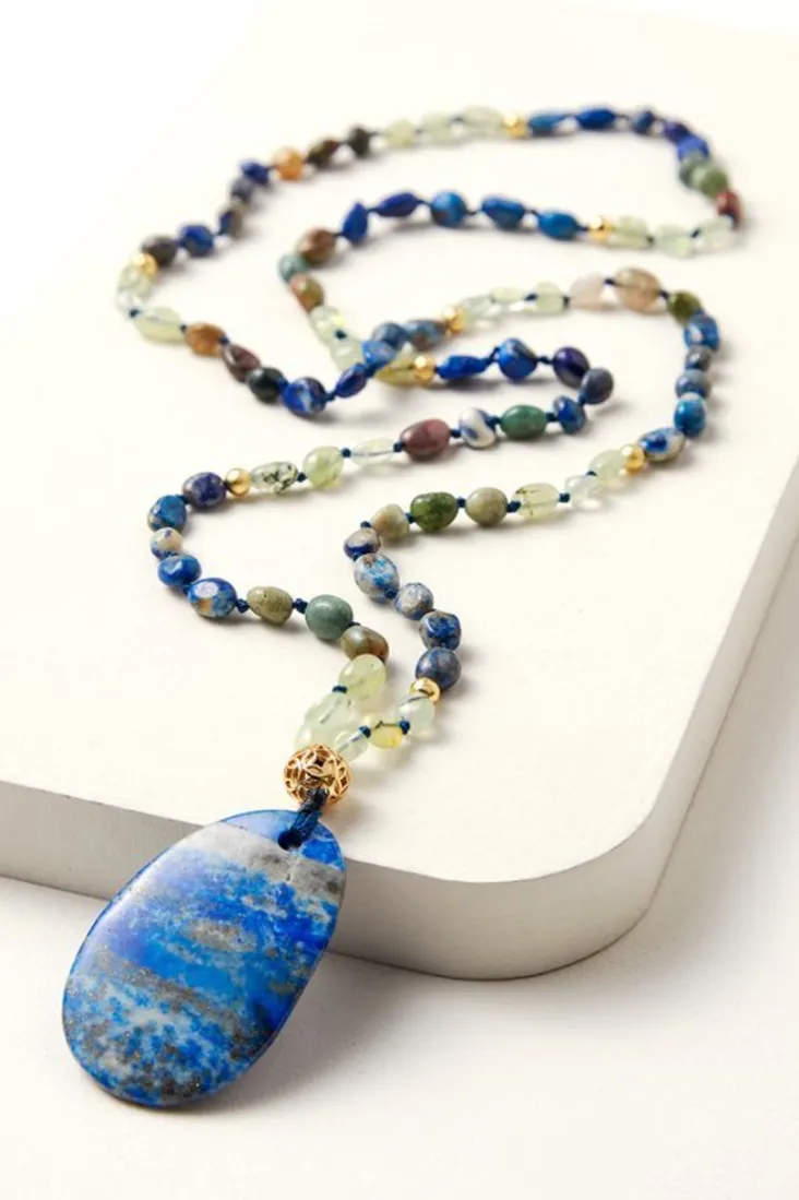Store Soft Surroundings Yarra Pendant Necklace Lapis