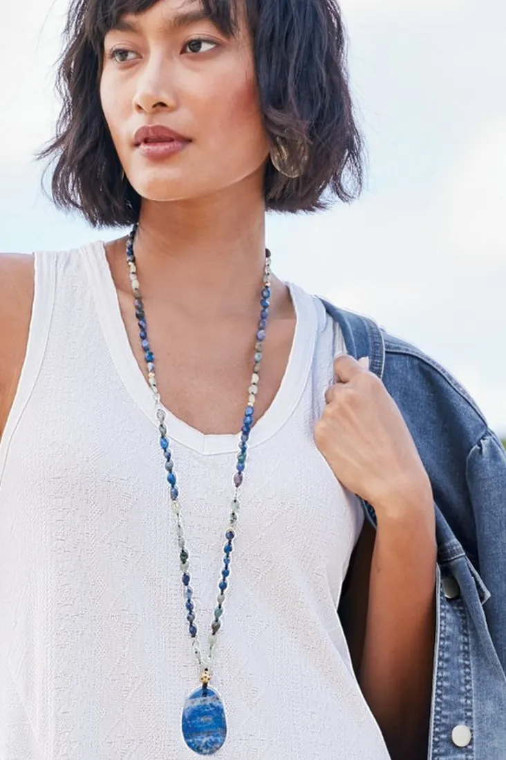 yarra_pendant_necklace_3.webp Store Soft Surroundings Yarra Pendant Necklace Lapis