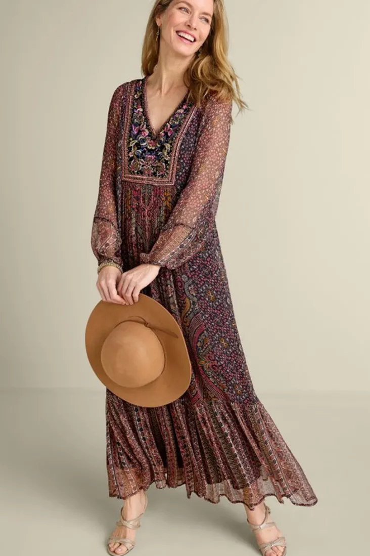 Flash Sale Soft Surroundings Zellige Maxi Dress TuscanMedallion
