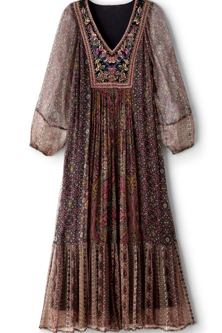 zellige_maxi_dress_1.webp Flash Sale Soft Surroundings Zellige Maxi Dress TuscanMedallion