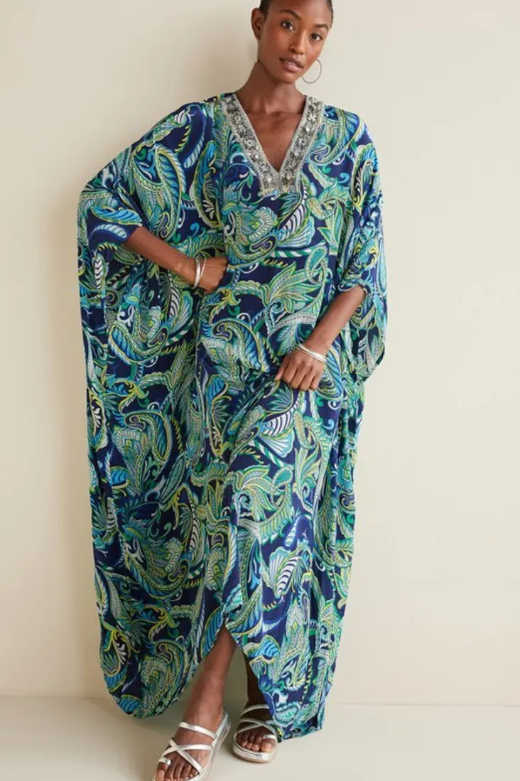 zorica_caftan_3.webp Online Soft Surroundings Zorica Caftan CoastalPaisleyBlue