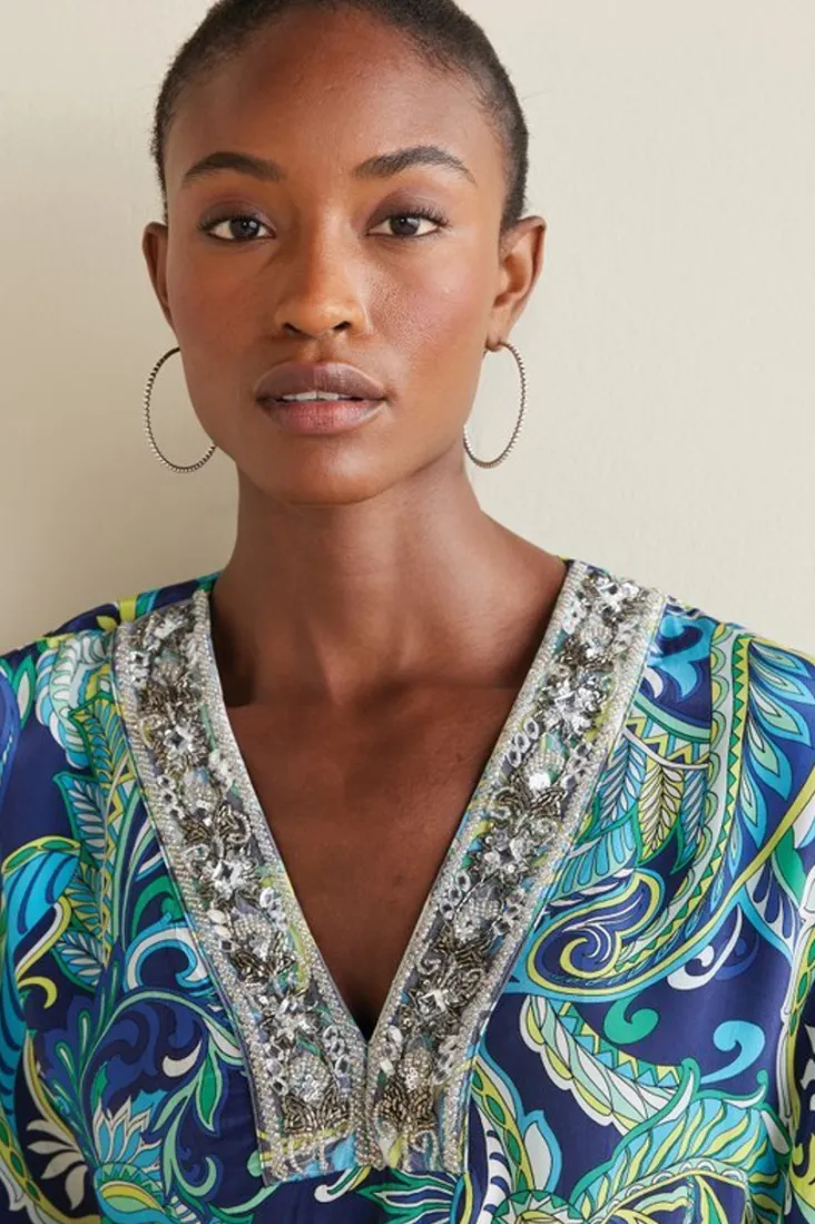 zorica_caftan_7.webp Online Soft Surroundings Zorica Caftan CoastalPaisleyBlue
